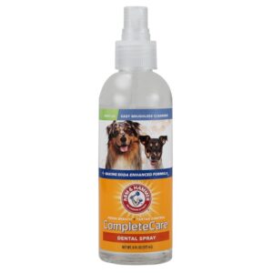 Arm & Hammer Complete Care Dog Dental Spray, 6 Fl Oz | Mint Flavor Dog Dental Spray for Easy Brushless Cleaning | Baking Soda Enhanced Formula for Fresh Breath and Tartar Control